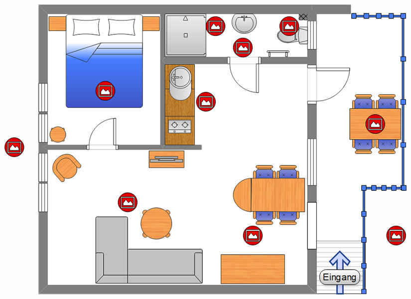 Grundriss Obergeschosswohnung
