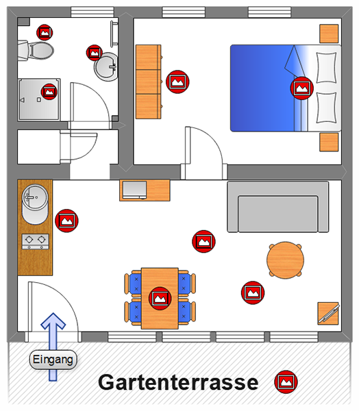 Grundriss Erdgeschosswohnung